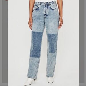 AG Women's Clove High Waist Relaxed Straight Leg Jeans